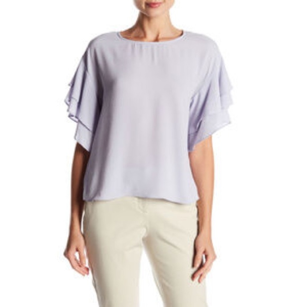 Michael Kors Lavender Ruffle Blouse